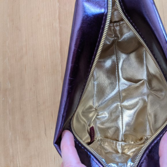 Tarte Metallic Purple Makeup Bag - Picture 2 of 3